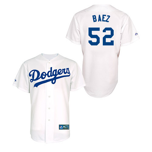 Pedro Baez #52 Youth Baseball Jersey-L A Dodgers Authentic Home White MLB Jersey